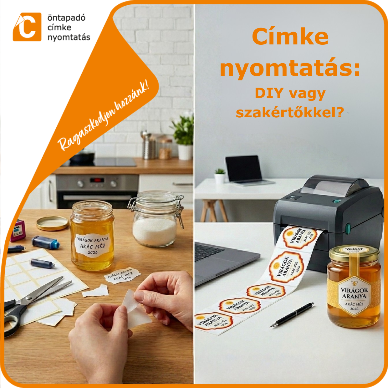 Címke nyomtatás otthon vagy szakértőkkel